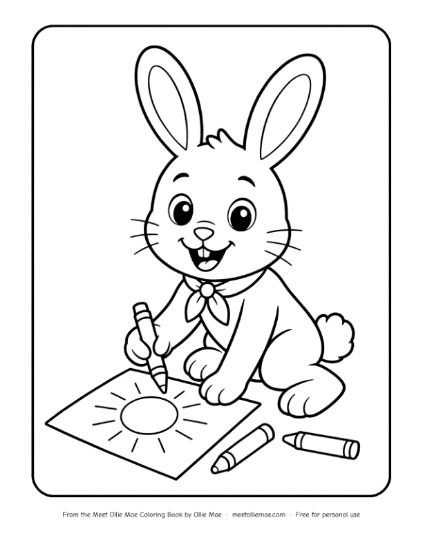 Ollie Mae Draws the Sun coloring page